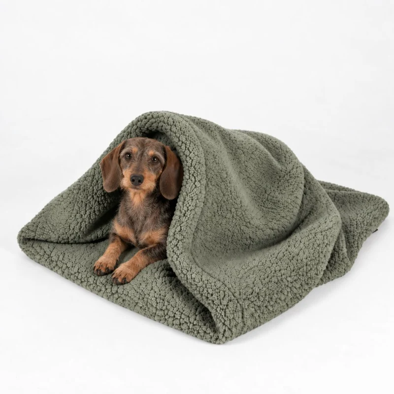 Teddy Kuschelschlafsack Soft Olive