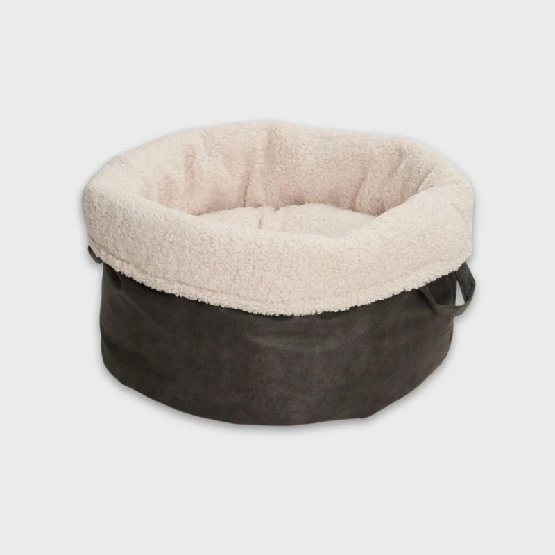 Hundekörbchen Shopper Little Basket Saddle Graphit