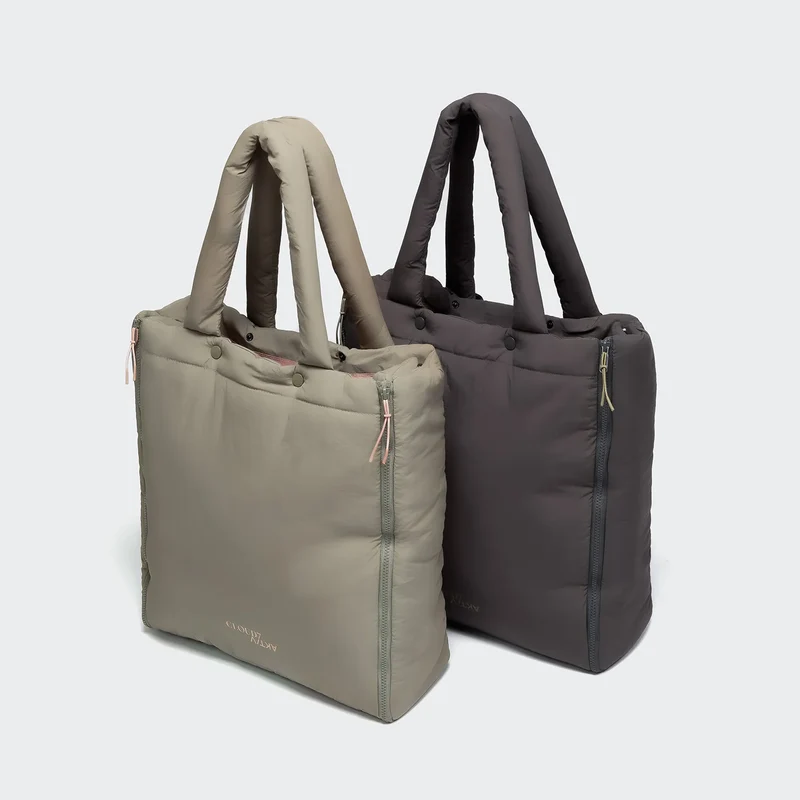 Hundereisebett & Tote Bag AKTIV Puffer Dark Grey/Khaki