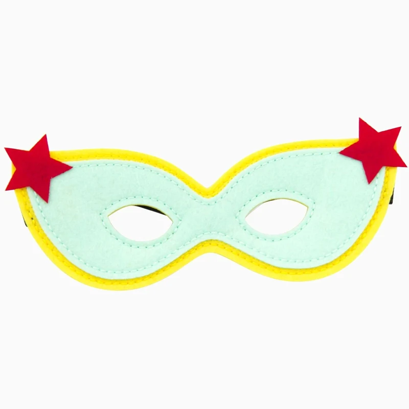 Maske SUPERHELD 6er-Set für Kinder von Gloabal Affairs