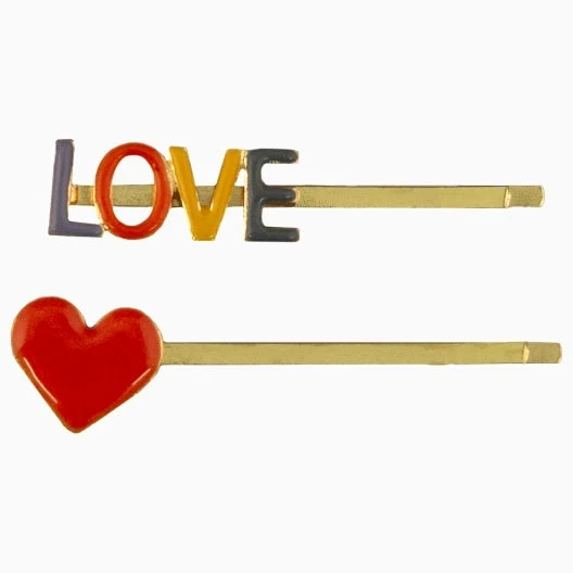 Haarnadel LOVE 2er-Set für Kinder von Gloabal Affairs
