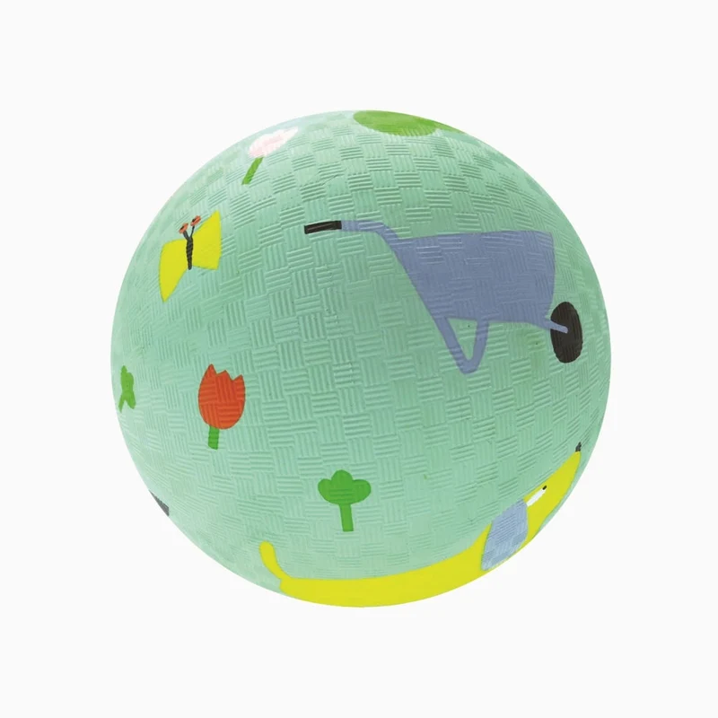 Spielball MOTIVE groß aus Naturkautschuk für Kinder von Petit Jour