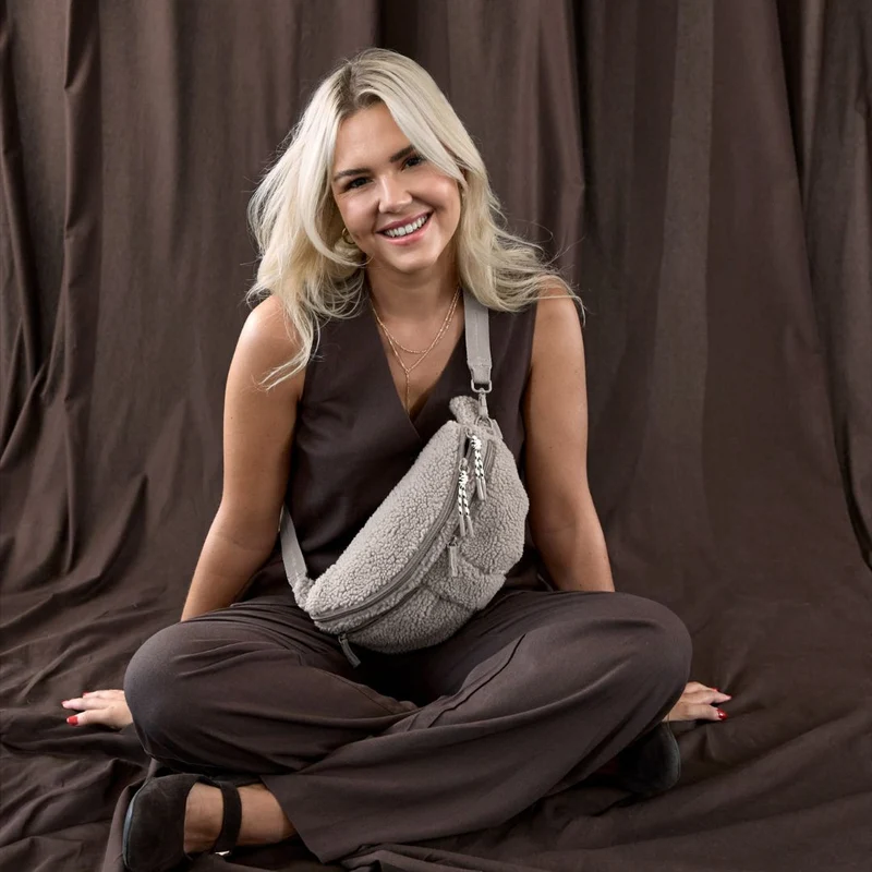 Leckerlibeutel Emma Teddy-Fleece Taupe