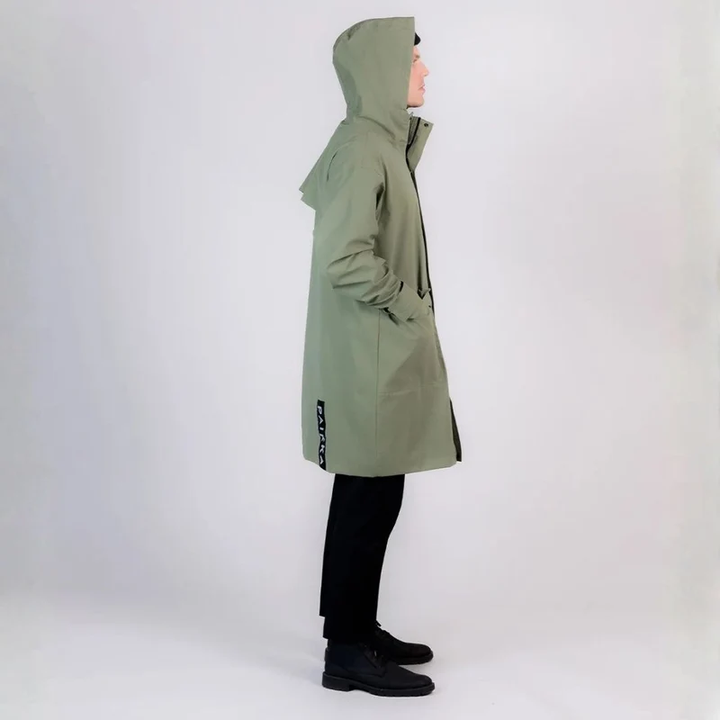 Vollreflektierender Regenmantel Sade Olive