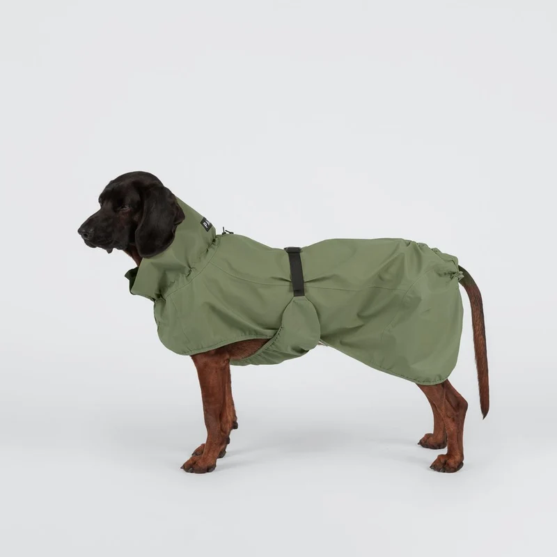 Reflektierender Hunderegenmantel Shell Jacket Green