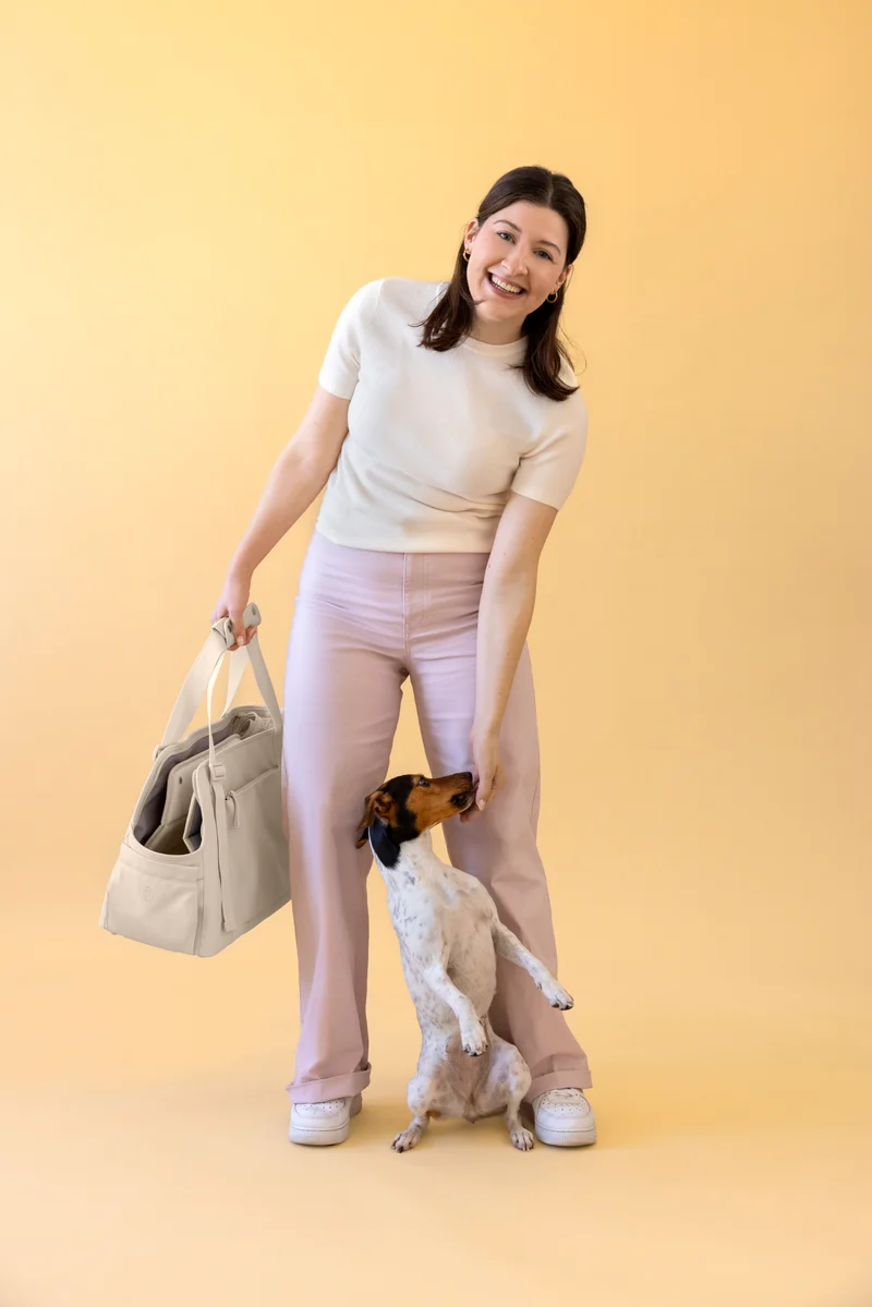 Hundetragetasche Weda Creme