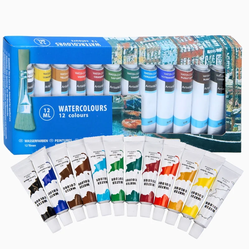 Aquarellfarben PICASSO 12er-Pack für Kinder