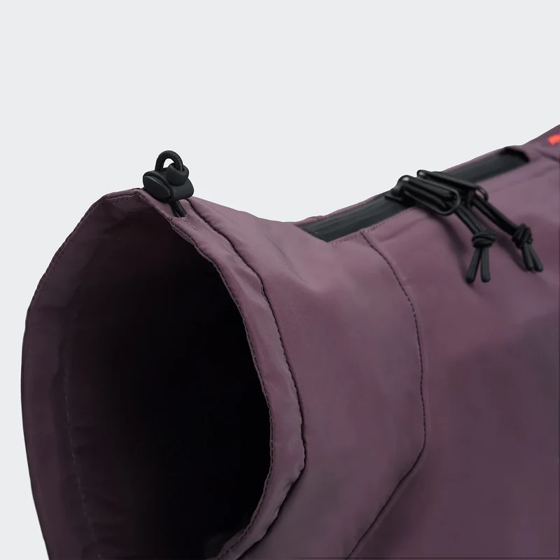 Hunderegenmantel Dackel AKTIV Aubergine/Orange