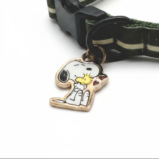 Hundehalsband Snoopy Khaki