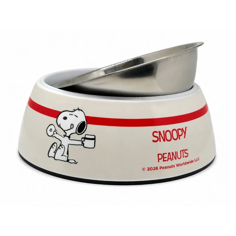 Hundenapf Snoopy Beige