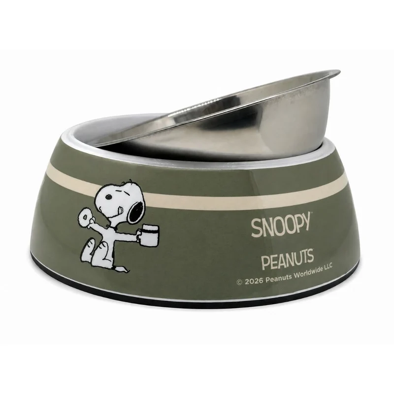 Hundenapf Snoopy Khaki
