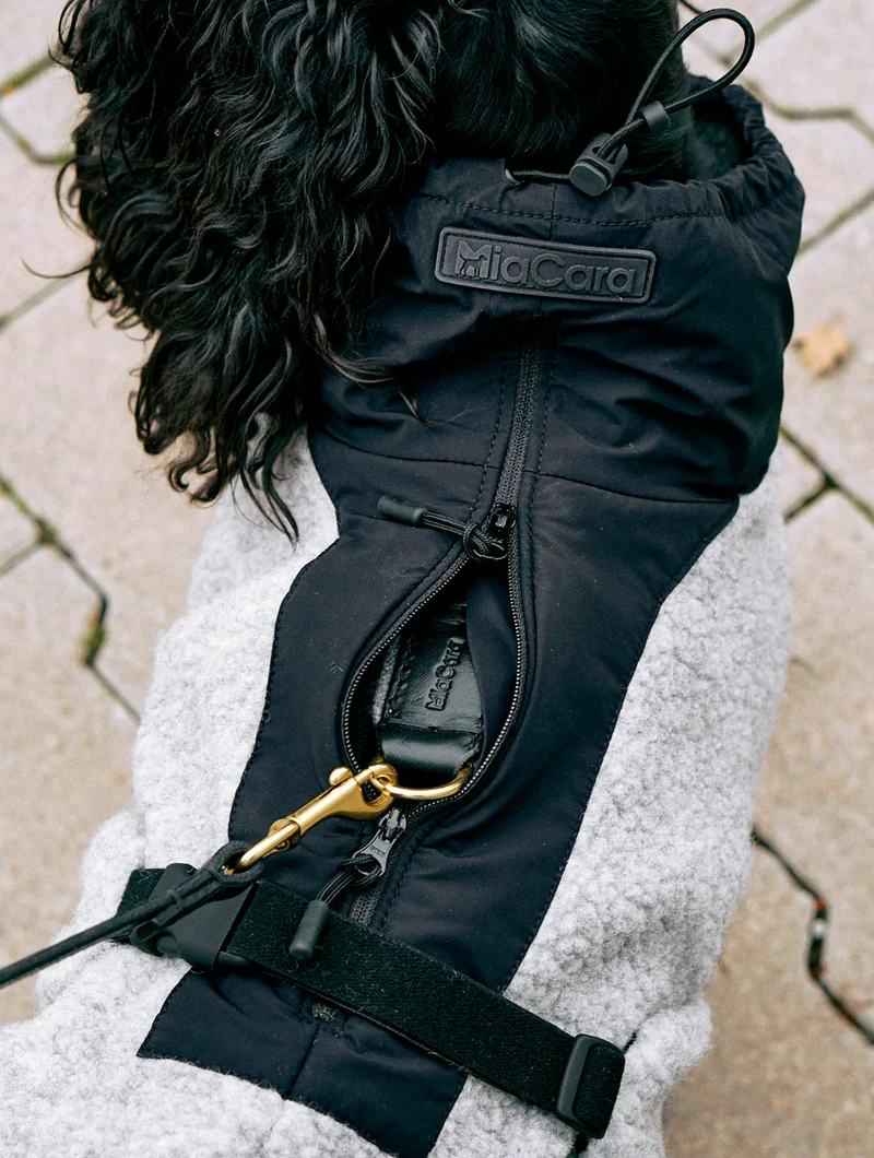 Hundemantel Emilia Kiesel - Schwarz