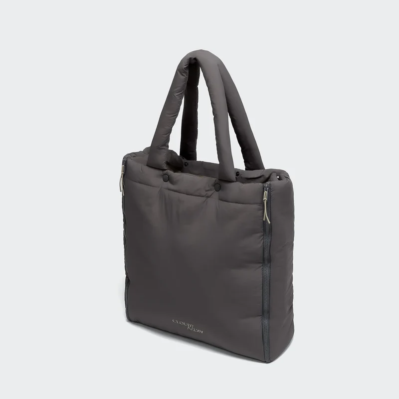 Hundereisebett & Tote Bag AKTIV Puffer Dark Grey / Khaki