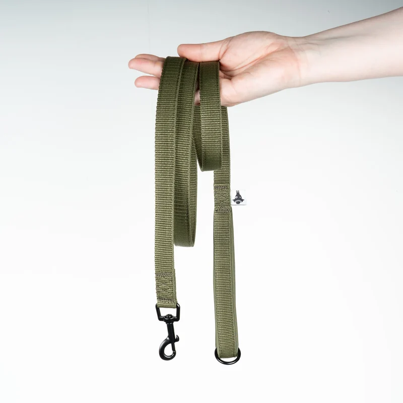 Gurtband Hundeleine Dark Olive