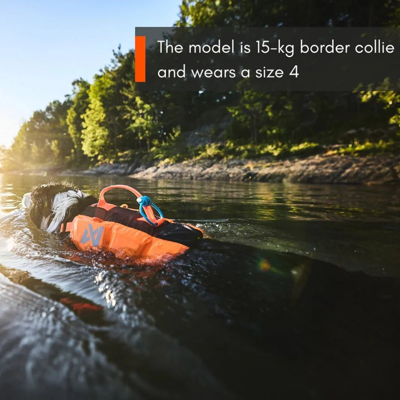Hundeschwimmweste Protector Life Jacket Black/Orange