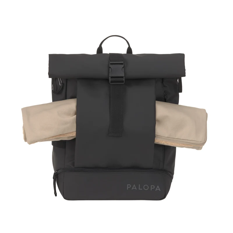 Rucksack Rolltop Yoska Schwarz