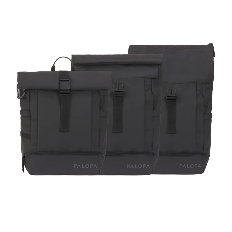 Rucksack Rolltop Yoska Schwarz