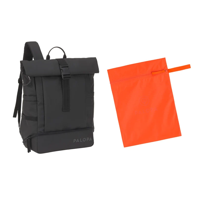 Rucksack Rolltop Yoska Schwarz