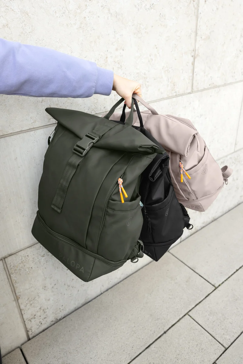 Rucksack Rolltop Yoska Schwarz
