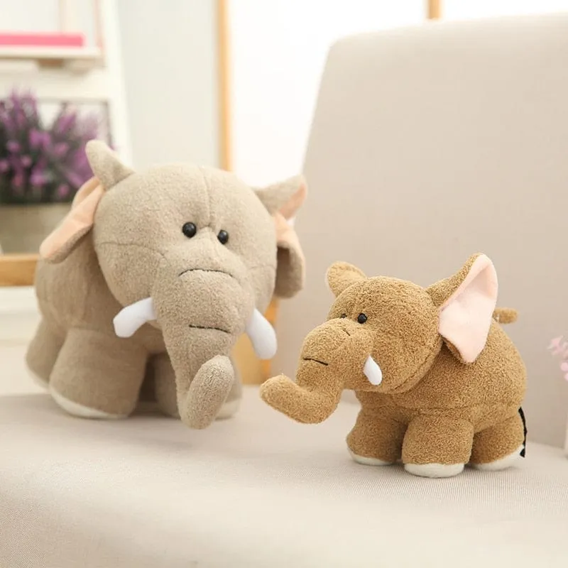 Plüschtier Brauner Elefant – Kuscheltier - Stofftier
