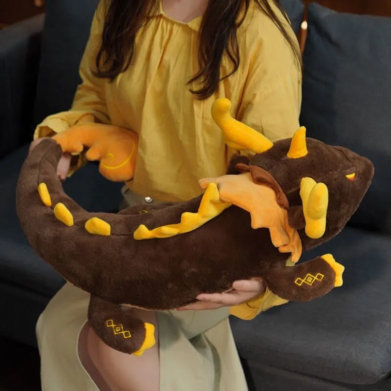Plüschtier Goldener Drache – Kuscheltier - Stofftier