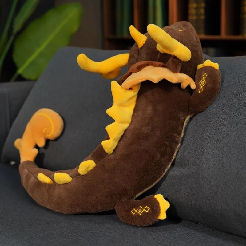 Plüschtier Goldener Drache – Kuscheltier - Stofftier