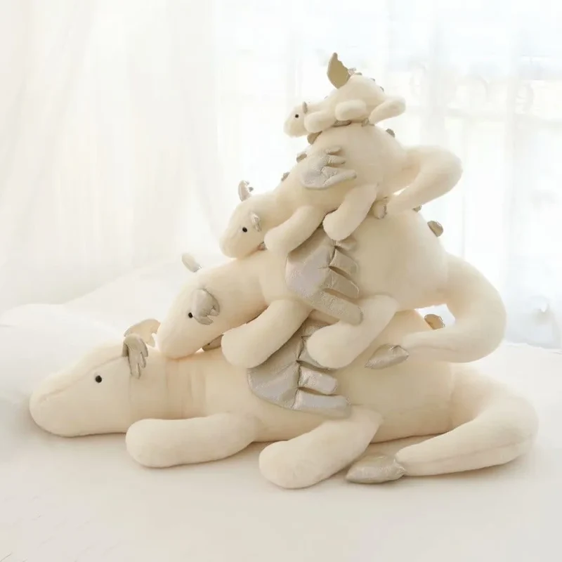 Plüschtier Weißer Drache – Kuscheltier - Stofftier