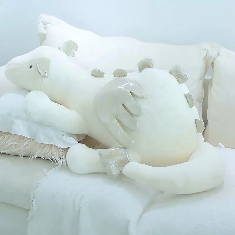 Plüschtier Weißer Drache – Kuscheltier - Stofftier
