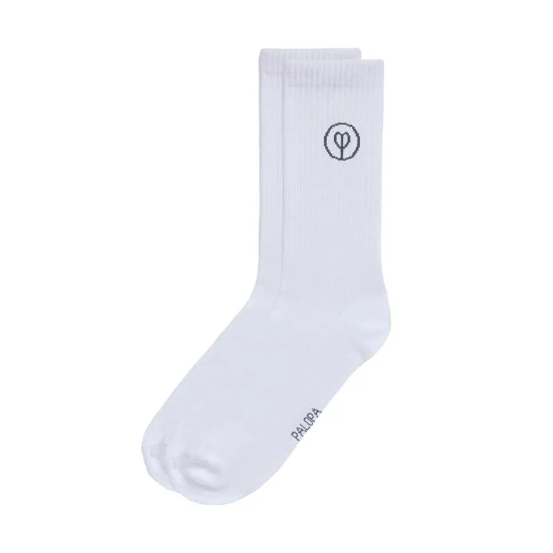 Tennis Socken GOTS Logo Orange Blue Grey