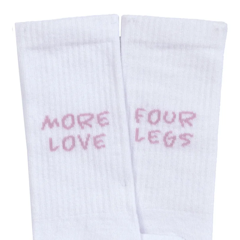 Tennis Socken GOTS Lettering Lemon Orchid