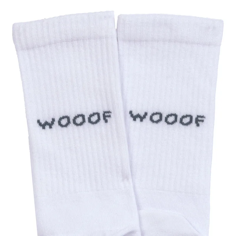 Tennis Socken GOTS Lettering Blue Grey