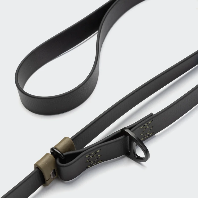 Freihandleine BioThane Ipanema Schwarz-Olive