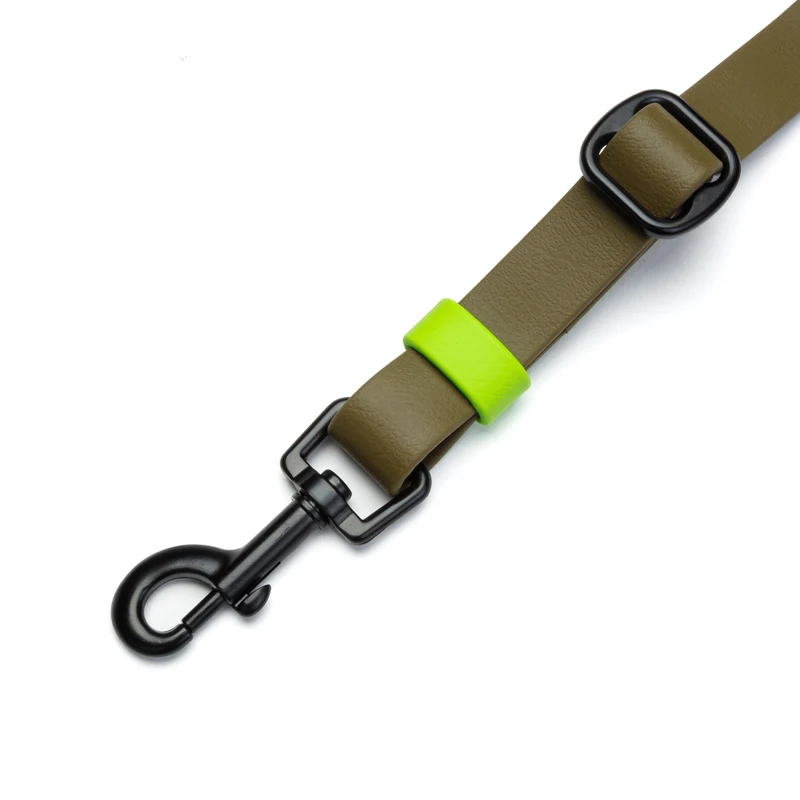 Freihandleine BioThane Ipanema Olive-Neongrün