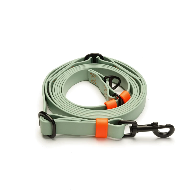 Freihandleine BioThane Ipanema Mint-Neon Orange