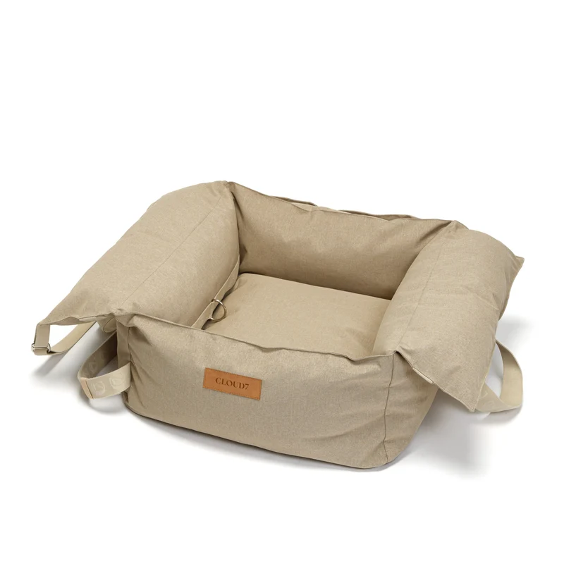 Hundeautositz Getaway Sand tragbar