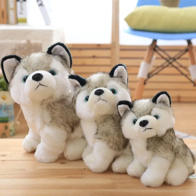 Plüschtier Husky – Kuscheltier - Stofftier weich