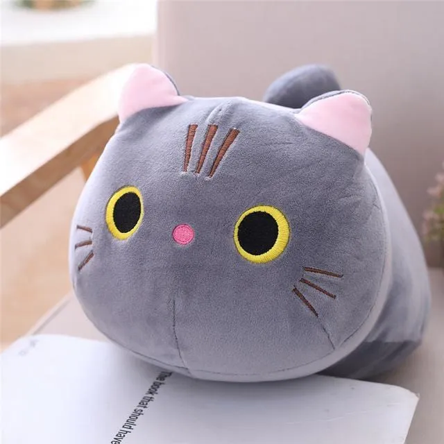 Plüschtier Graue Katze – Kuscheltier - Stofftier
