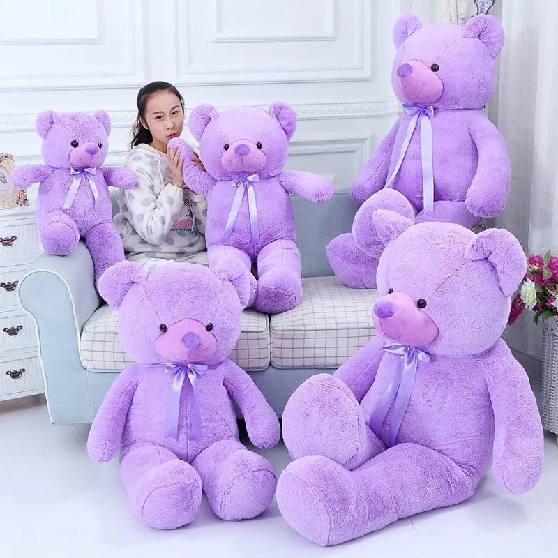 Plüschtier Lila Bär – Kuscheltier - Stofftier weich