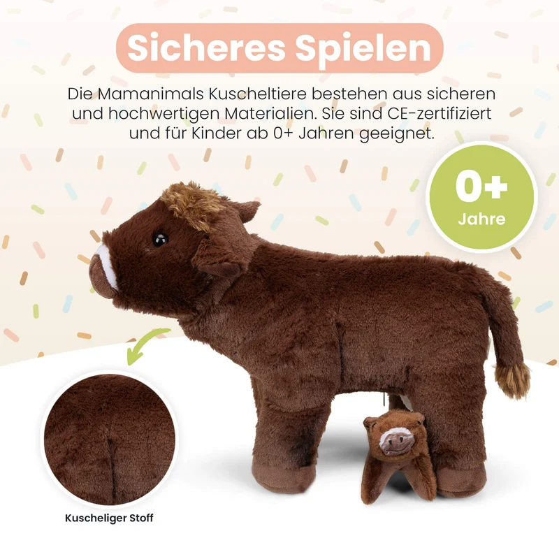 Kuscheltier Mama Kuh & Baby