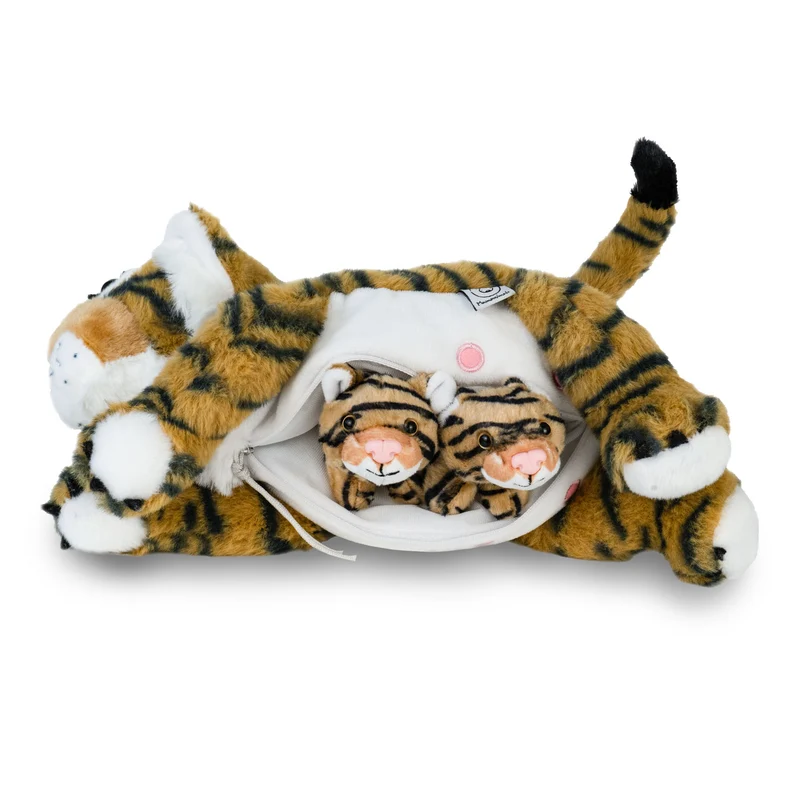 Kuscheltier Mama Tiger & Babys