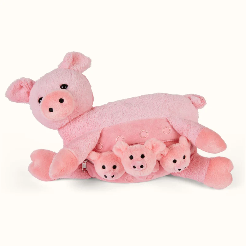 Kuscheltier Mama Schwein & Babys