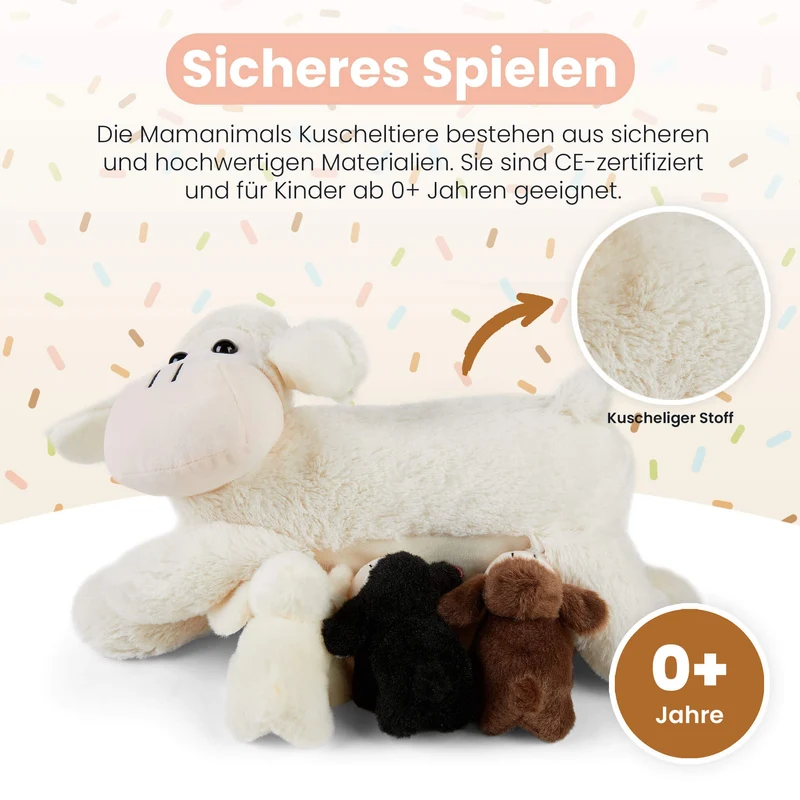 Kuscheltier Mama Schaf & Babys