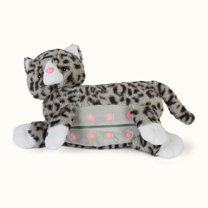Kuscheltier Mama Katze & Babys, verschiedene Farben