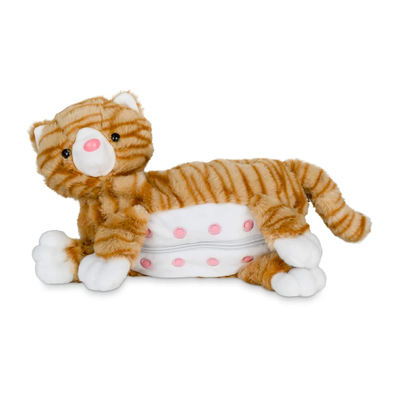 Kuscheltier Mama Katze & Babys, verschiedene Farben