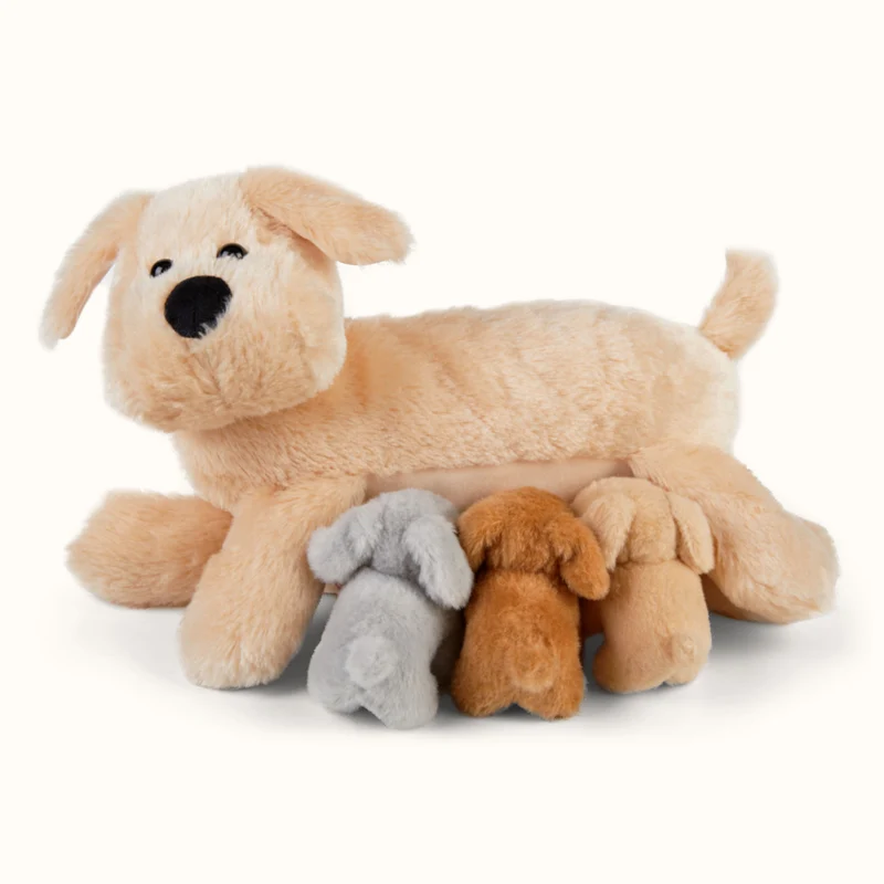 Kuscheltier Mama Hund & Babys