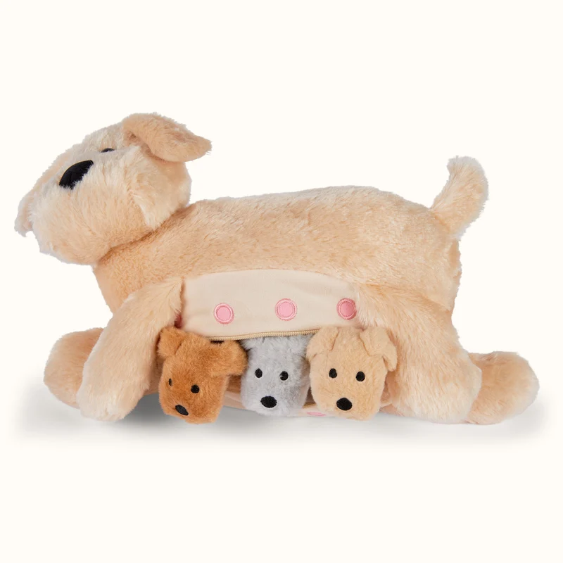 Kuscheltier Mama Hund & Babys