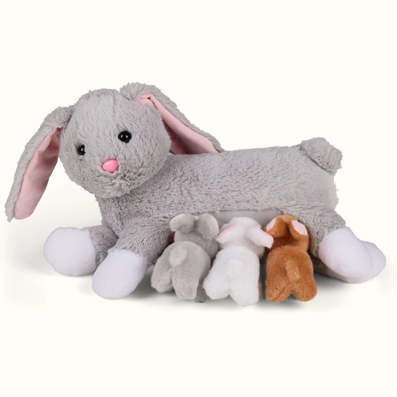 Kuscheltier Mama Hase & Babys