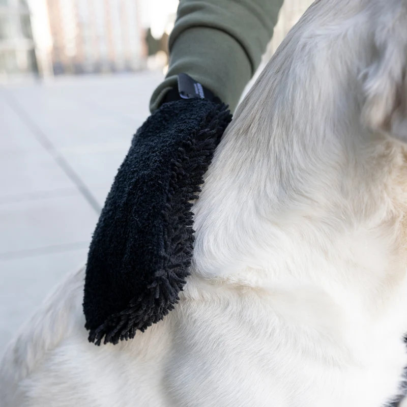 Hunde-Trockenhandschuh Quick Dry Anthrazit