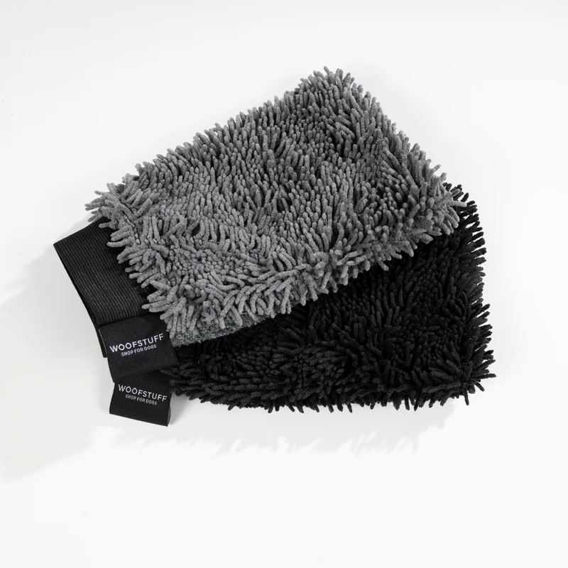 Hunde-Trockenhandschuh Quick Dry Anthrazit