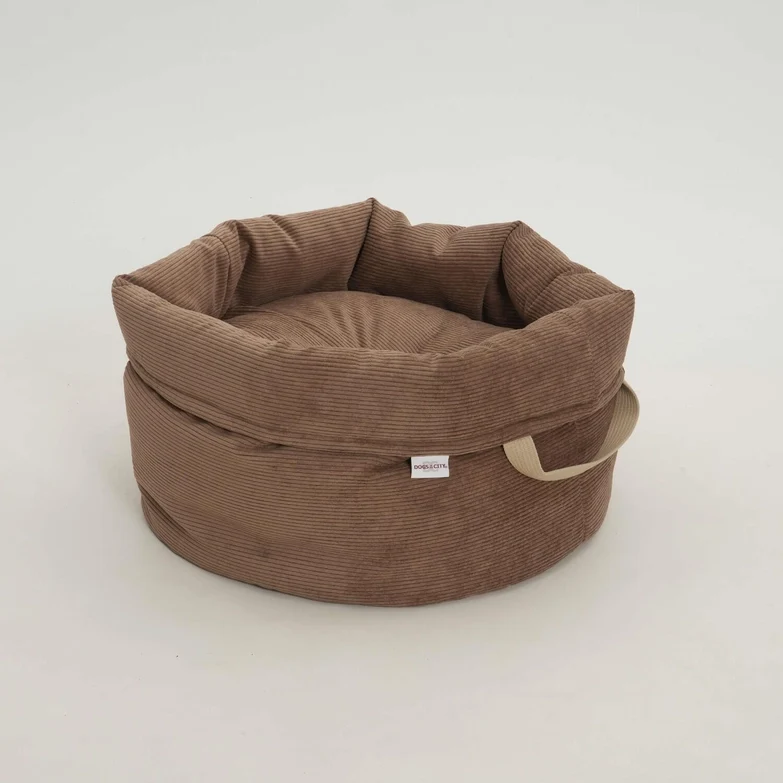 Hundekörbchen Shopper Little Basket Chelsea Cord Toffee